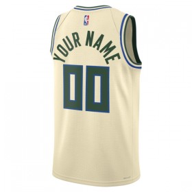 Dres Milwaukee Bucks Prilagođeni Nike 2025-26 City Edition Bijela Swingman